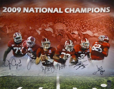 Alabama Crimson Tide 2009 National Championship Composite Autogr