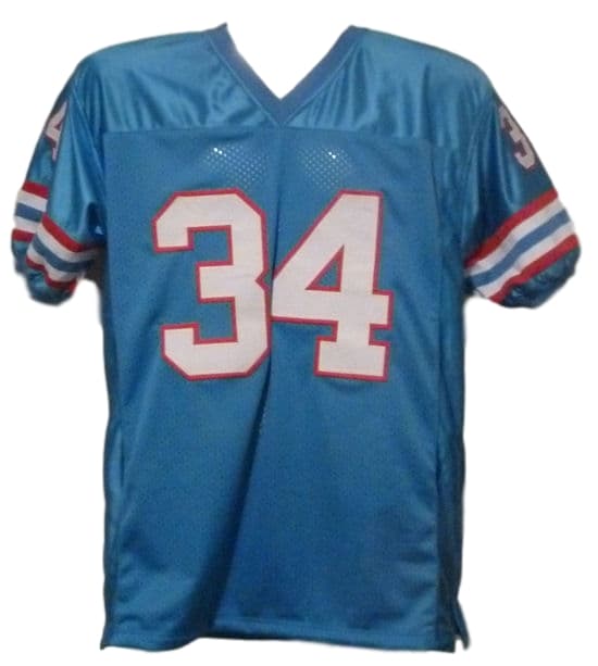 Earl Campbell Autographed Signed Houston Oilers Blue Size XL Jersey 