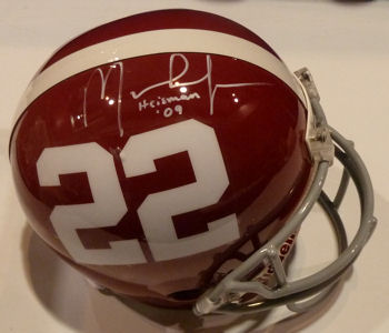 Mark Ingram Autographed Alabama Tide Helmet w Heisman