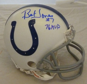 Bert Jones Autographed Signed Baltimore Colts Mini Helmet w 76 MVP 