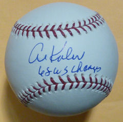 Al Kaline Autographed Detroit Tigers MLB Baseball w/"68 WS Champ