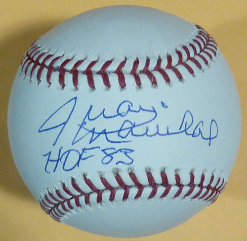 Juan Marichal Autographed Signed OML Baseball San Francisco Giants w "HOF 83"  
