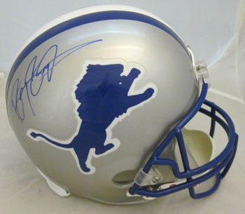Barry Sanders Autographed Detroit Lions Full Size Helmet