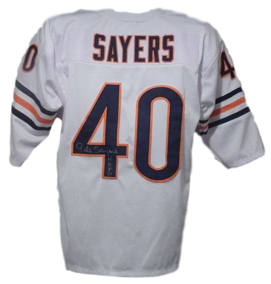 Gale Sayers Autographed Signed Chicago Bears White Poly Size XL Jersey