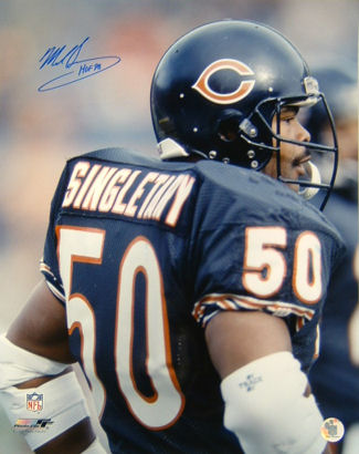 Mike Singletary Chicago Bears with HOF '98 Inscription Autographed ...