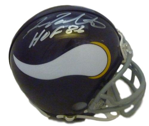 Fran Tarkenton Autographed Signed Minnesota Vikings Mini Helmet w HOF