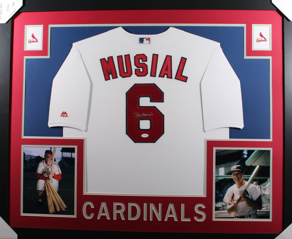 stan musial autographed jersey