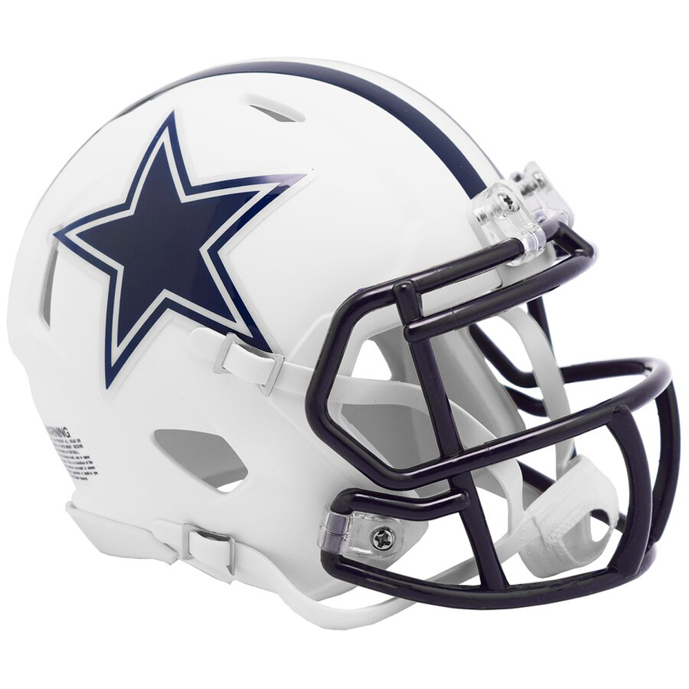 Dallas Cowboys White Matte Speed Mini Helmet New In Box Ebay