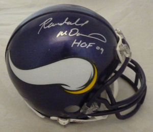 Randall McDaniel Autographed Signed Minnesota Vikings Mini Helmet w