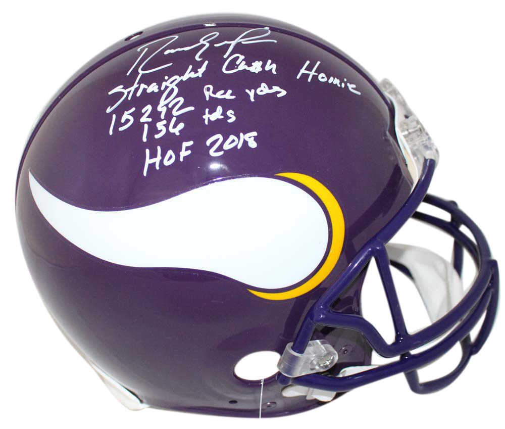 randy moss autographed football