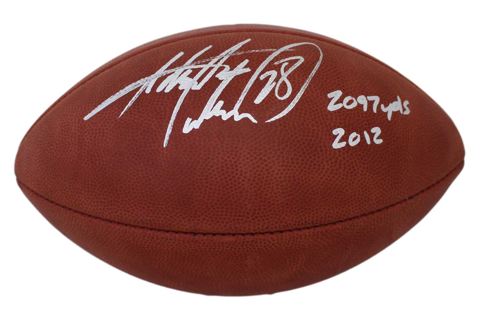 Adrian peterson deals autographed football