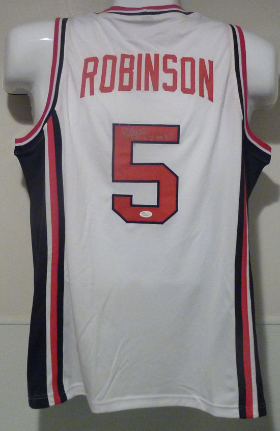 David Robinson Autographed Signed 1992 Dream Team Olympic Jersey JSA