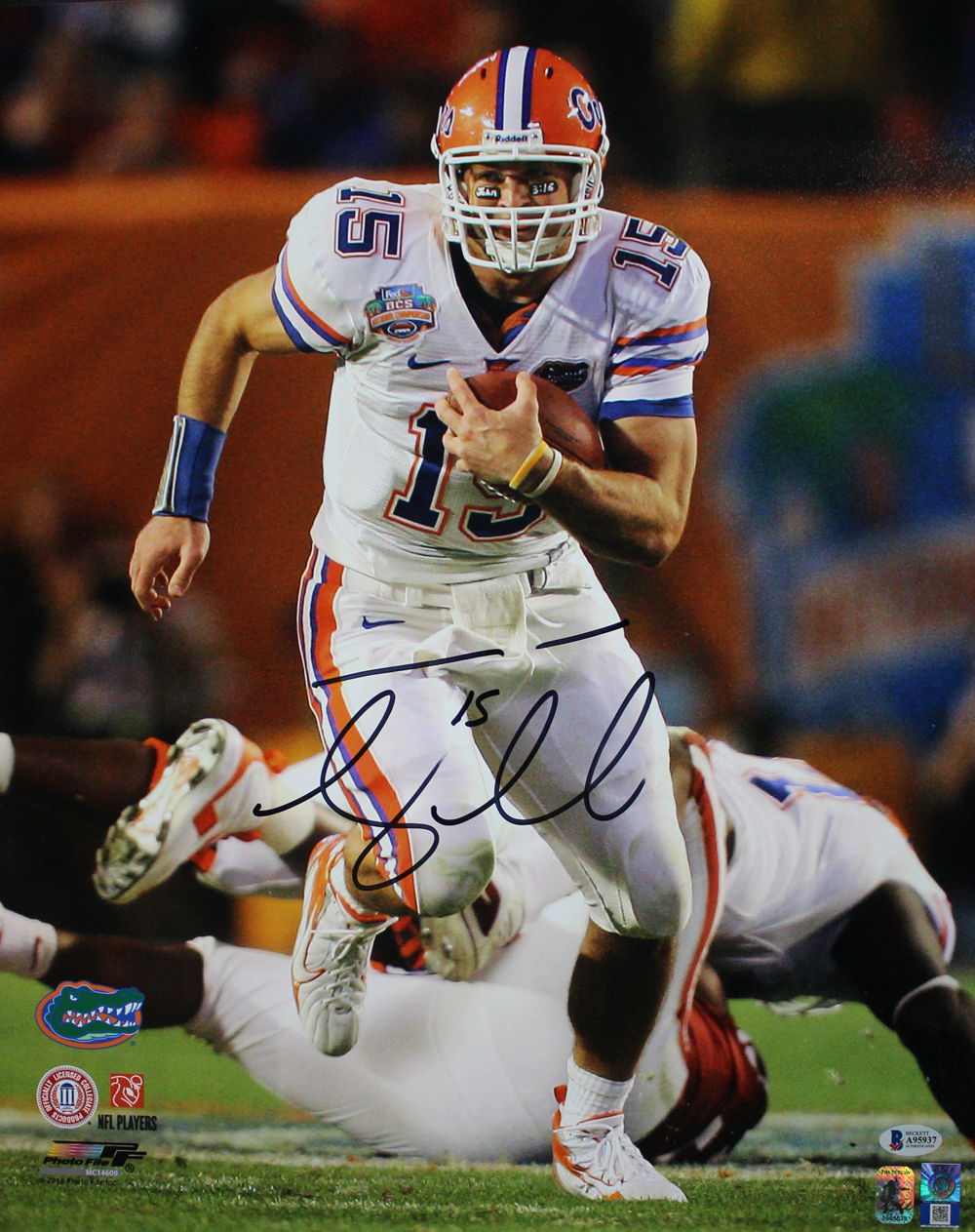 tim tebow autographed football