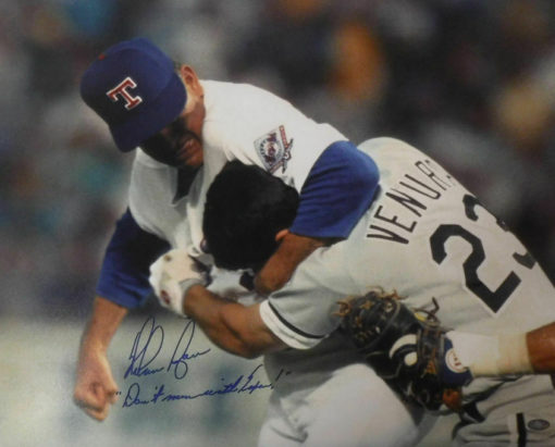 Nolan Ryan Autographed Texas Rangers 16x20 Photo Don't Mess With Texas 10000