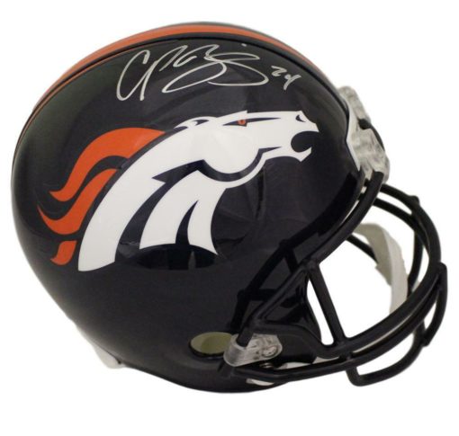 Champ Bailey Autographed/Signed Denver Broncos Replica Helmet JSA 10012