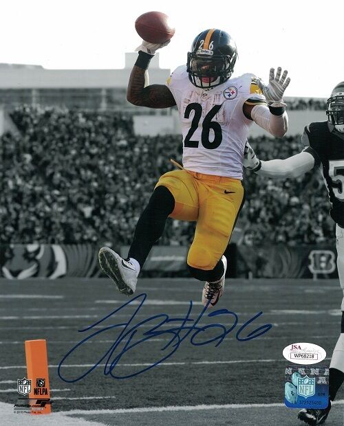 Le'Veon Bell Autographed/Signed Pittsburgh Steelers 8x10 Photo JSA 10022