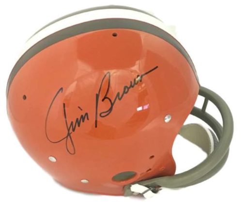 Jim Brown Autographed/Signed Cleveland Browns Full Size TK Helmet JSA 10029