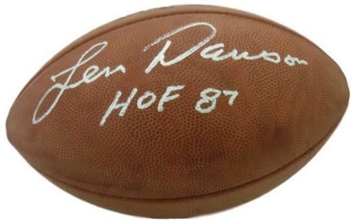 Len Dawson Autographed Kansas City Chiefs Official Football HOF JSA 10037