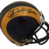 Eric Dickerson Autographed/Signed Los Angeles Rams Mini Helmet HOF JSA 10041