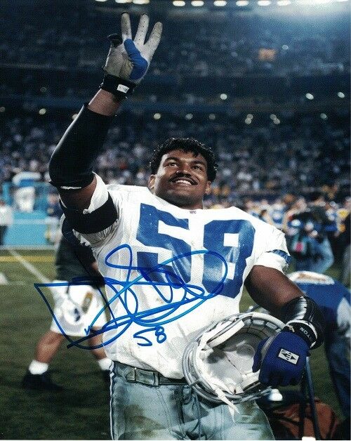 Dixon Edwards Autographed/Signed Dallas Cowboys 8x10 Photo 10045
