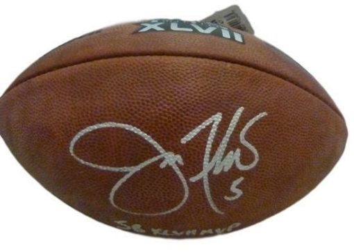 Joe Flacco Autographed Baltimore Ravens SB XLVII Football SB MVP PSA 10051