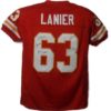 Willie Lanier Autographed Kansas City Chiefs XL Red Jersey HOF JSA 10071