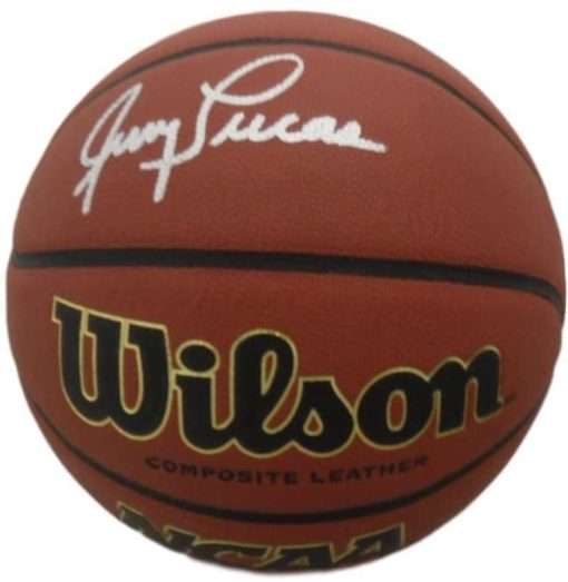 Jerry Lucas Autographed Ohio State Buckeyes Wilson NCAA Basketball JSA 10079