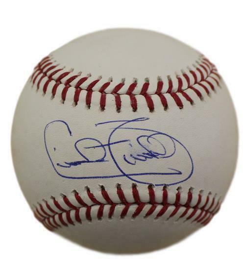 Cecil Fielder Autographed Detroit Tigers OML Baseball in Blue Steiner 10081