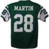 Curtis Martin Autographed/Signed New York Jets Green XL Jersey HOF JSA 10083