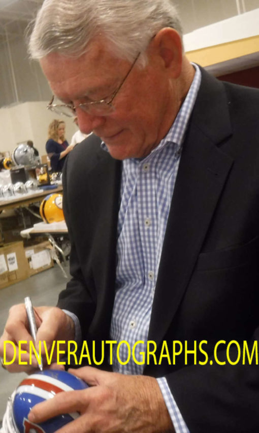 Dan Reeves Autographed Denver Broncos Riddell Mini Helmet ROF JSA 10089