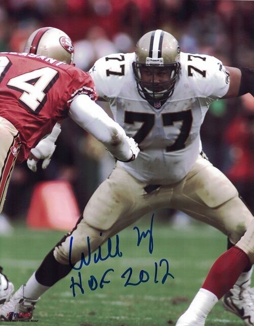 Willie Roaf Autographed/Signed New Orleans Saints 8x10 Photo HOF 10095
