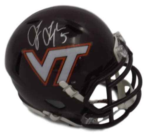 Tyrod Taylor Autographed Virginia Tech Hokies Speed Mini Helmet JSA 10115