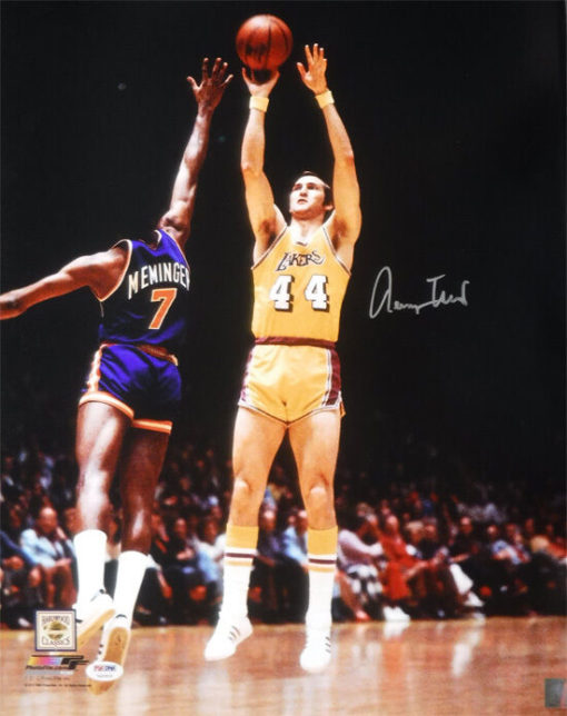 Jerry West Autographed/Signed Los Angeles Lakers 16x20 Photo PSA 10120