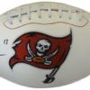 Mike Evans Autographed/Signed Tampa Bay Buccaneers White Logo Football JSA 10136