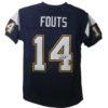 Dan Fouts Autographed/Signed San Diego Chargers Navy Blue XL Jersey JSA 10144