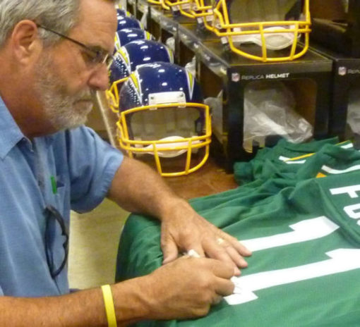 Dan Fouts Autographed/Signed Oregon Ducks XL Green Jersey JSA 10145