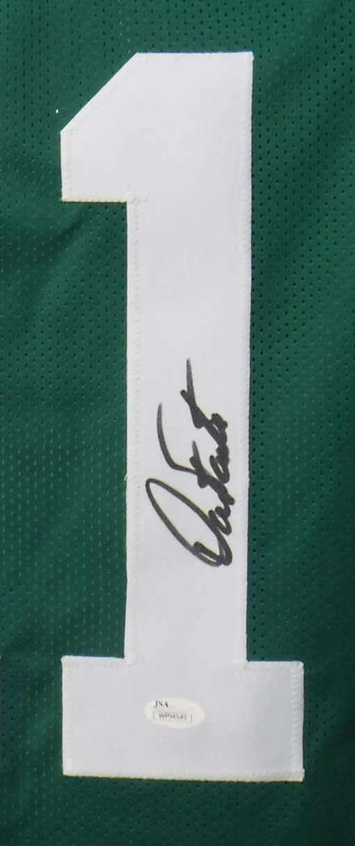 Dan Fouts Autographed/Signed Oregon Ducks XL Green Jersey JSA 10145