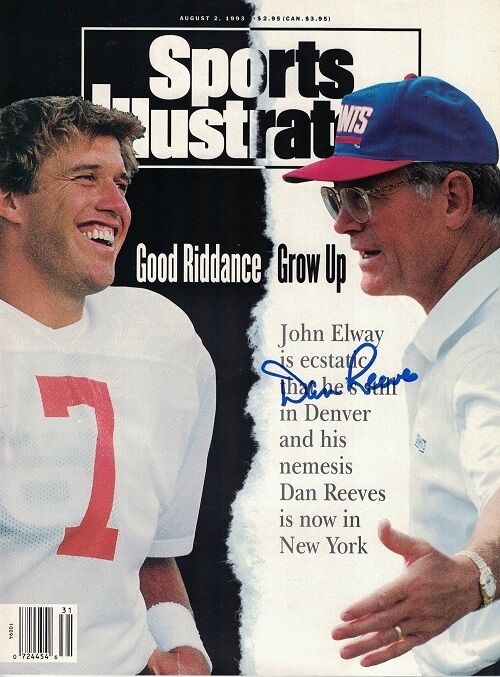 Dan Reeves Autographed/Signed Denver Broncos 8/2/1993 Sports Illustrated 10155