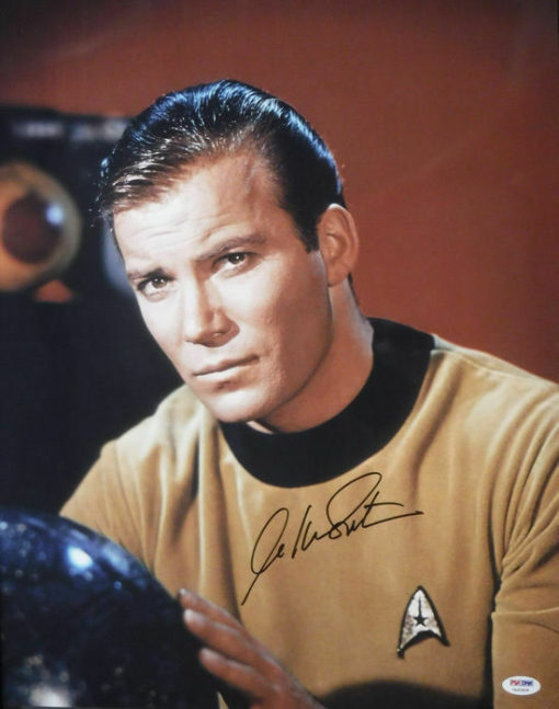 William Shatner Autographed/Signed Star Trek 16x20 Photo PSA 10158