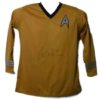 William Shatner Autographed Star Trek Large Yellow Uniform Shirt PSA 10159