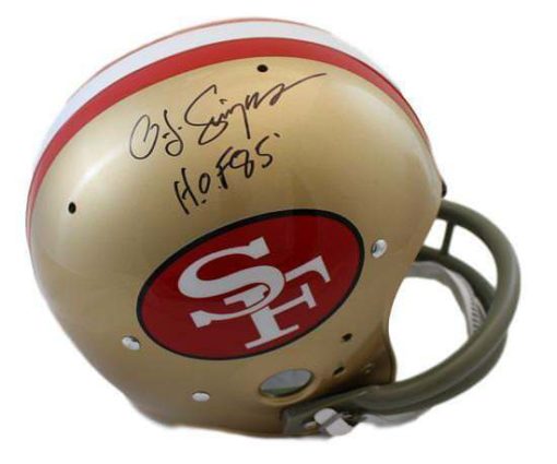 O.J. Simpson Autographed/Signed San Francisco 49ers TK Helmet HOF JSA 10179