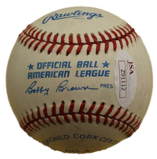 Mickey Mantle Autographed/Signed New York Yankees AL Baseball JSA LOA 10180