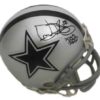 Dixon Edwards Autographed/Signed Dallas Cowboys Mini Helmet SB Insc 10181