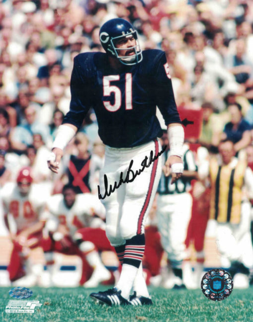 Dick Butkus Autographed/Signed Chicago Bears 8x10 Photo MM 10239 PF