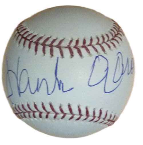 Hank Aaron Autographed OML Baseball Milwaukee Braves name only JSA 10304