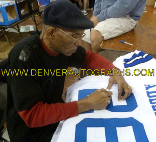 Herb Adderley Autographed/Signed Dallas Cowboys White XL Jersey HOF 10307