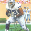 Larry Allen Autographed/Signed Dallas Cowboys Goal Line Art Card Black HOF 10332