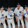 Yankees Legends Signed 8x10 Photo Yogi Berra Larsen Bauer Skowron Steiner 10343