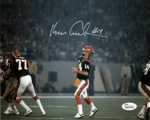 Ken Anderson Autographed/Signed Cincinnati Bengals 8x10 Photo JSA 10369