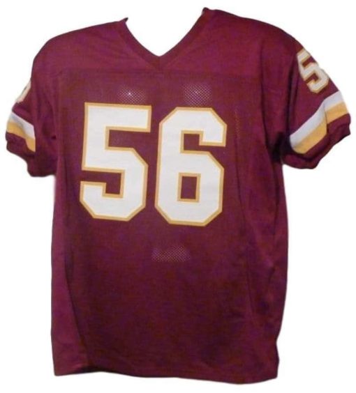 Lavar Arrington Autographed/Signed Washington Redskins Red XL Jersey JSA 10386